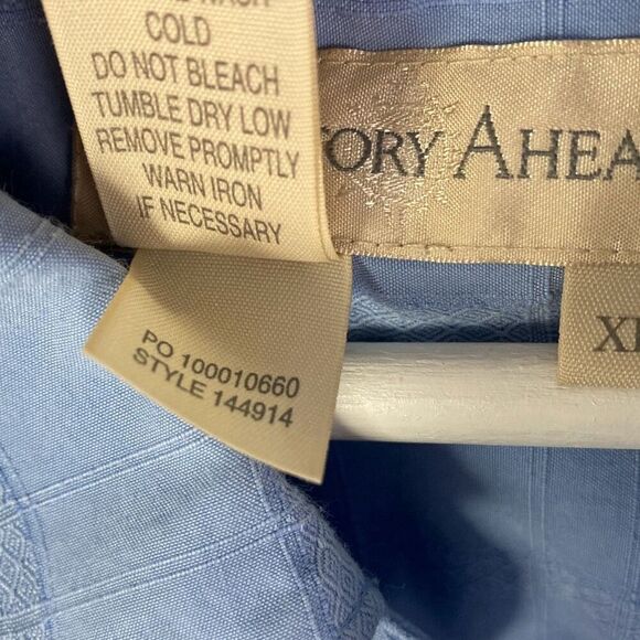 The Territory Ahead Silk Cotton Blend Long Sleeve Button Down Size XL  143 - Picture 9 of 9